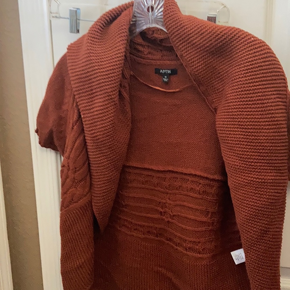 FINAL MARKDOWN Apt 9 short sleeved open front cardigan medium